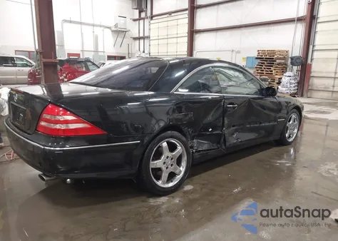 2002 Mercedes-Benz Cl 500 z USA, uszkodzony, nr VIN WDBPJ75J72A022594